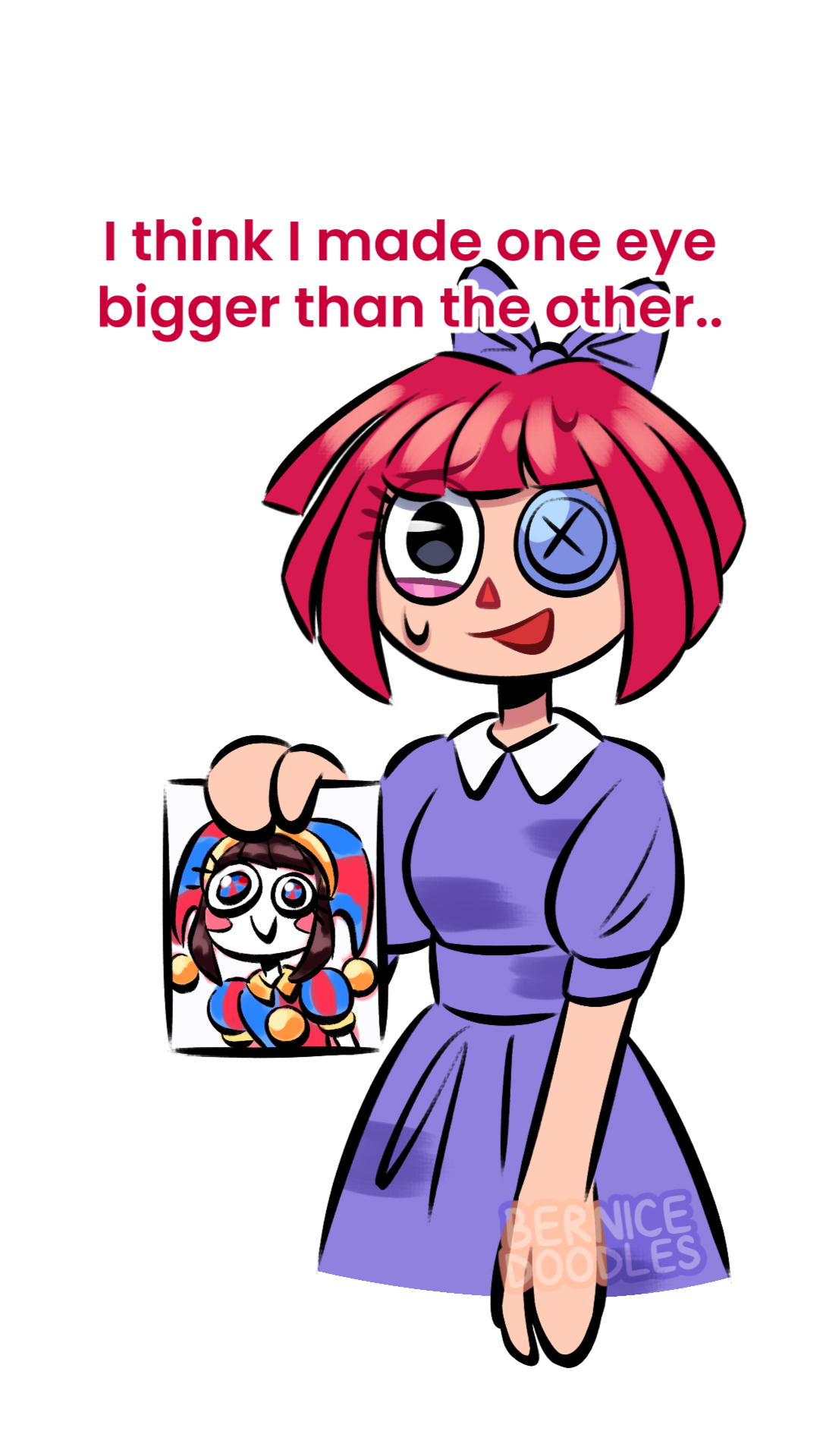 The TADC crew draws Pomni! ✍️✨